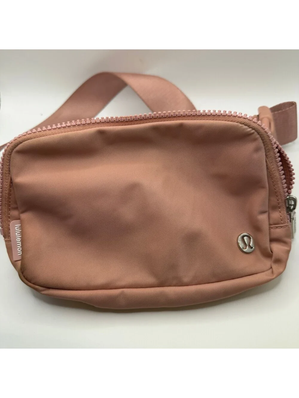 Lululemon Pink Waist Bag with Mesh Interior Pockets and Adjustable Strap